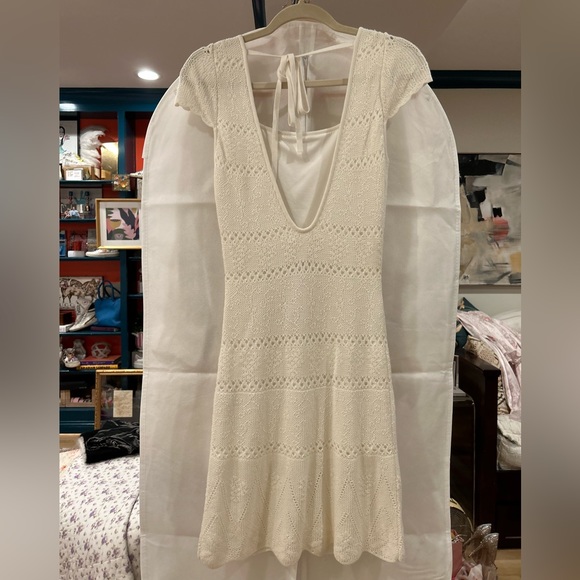 LoveShackFancy White Knit Dress - Picture 3 of 3